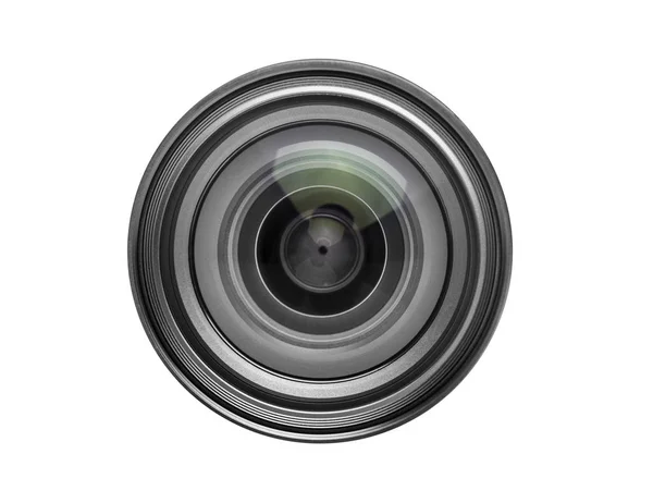 Camera photo lens over white background — Stock Photo, Image