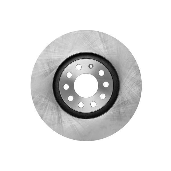 O disco de freio isolado em um fundo branco . — Fotografia de Stock