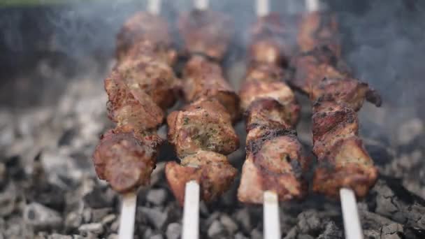 Grilování nebo šíš kebab je smažené na grilu.