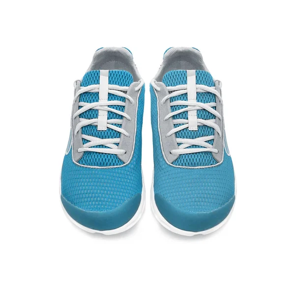 Blue sneakers isolated. — Stock Photo, Image