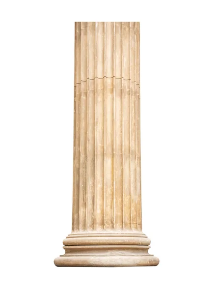 Ancient column is isolated against a white background. — 스톡 사진