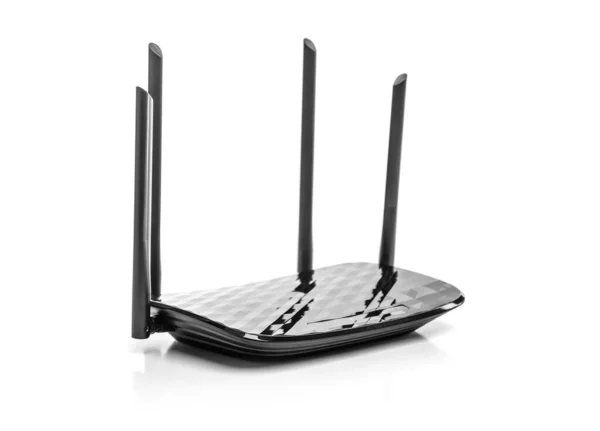 Black router isolated. — Stock Photo, Image