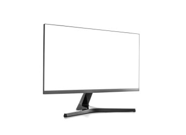 Computer monitor or LCD TV isolated on a white.