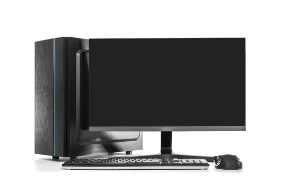 Desktop PC on white background — Stock Photo, Image