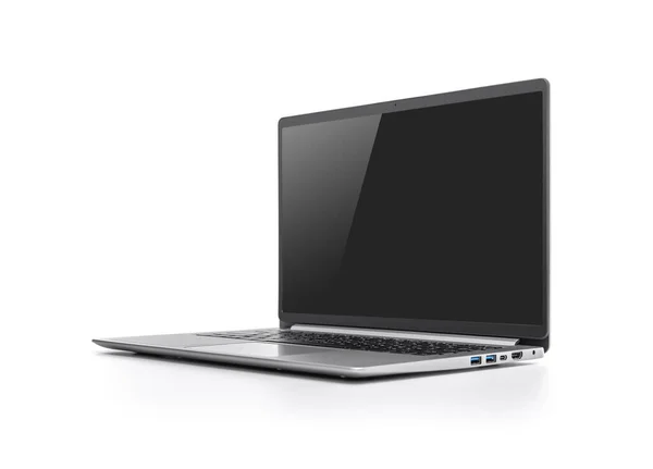 Laptop geïsoleerd op witte achtergrond. — Stockfoto