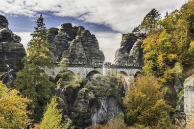 Bastei Köprüsü, Sakson İsviçre Ulusal Parkı, Sonbaharda Almanya