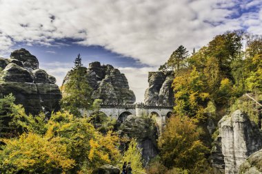 Bastei Köprüsü, Sakson İsviçre Ulusal Parkı, Sonbaharda Almanya
