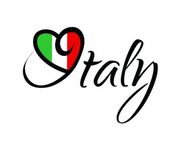 I Love Italy - Vector Graphic clipart