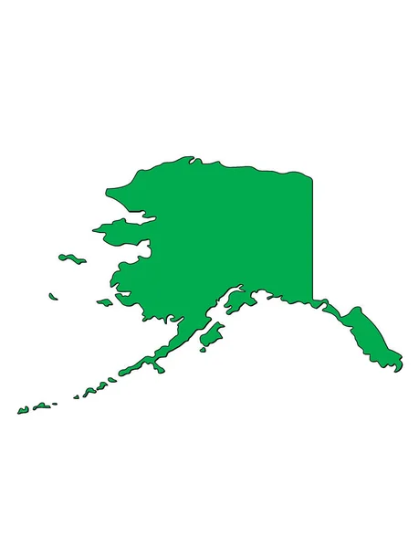 Alaska devlet vektör harita