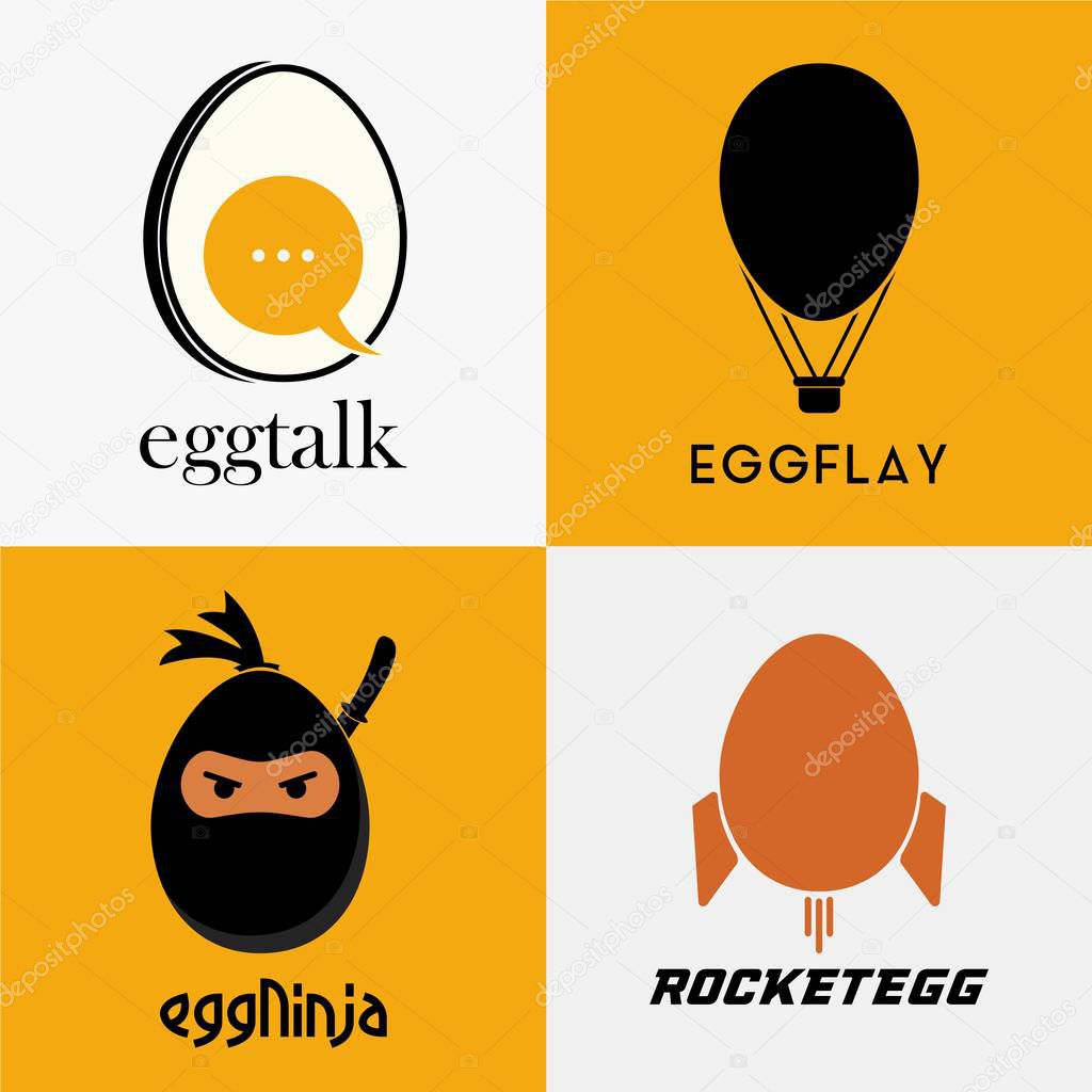 Logo Fried Eggs For Breakfast Vector Image
