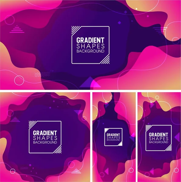 Sıvı Gradyan Şekilleri Arkaplanı.