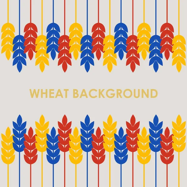 Buğday arkaplan vektör çizimleri.