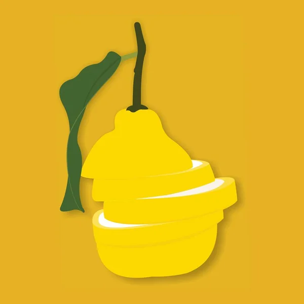 Yapraklı taze limon