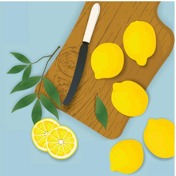 Dilimlenmiş limonlu taze arkaplan yaprağı yalıtılmış.