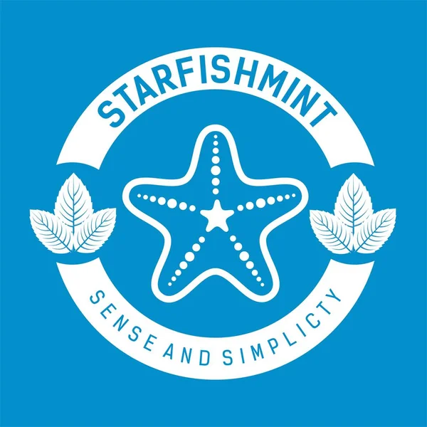 Star Fish Mint Logo Vektörü.