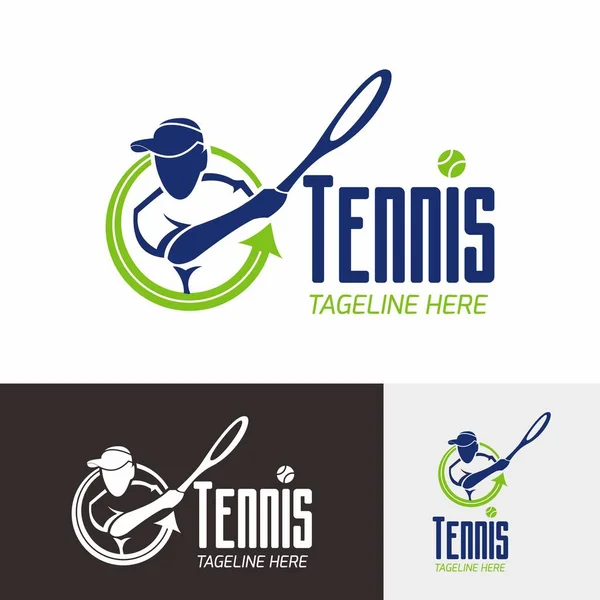 Tenis Kulübü Logo Rozet Vektörü.