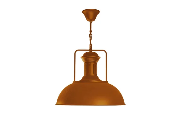 Brown hanging lamp isolated. — Stock Photo, Image