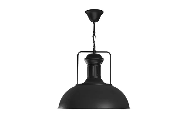 Black hanging lamp isolated. — Stock Photo, Image