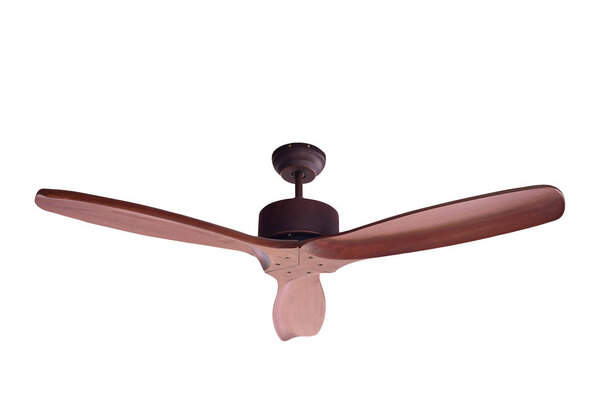Electric ceiling fan isolated.