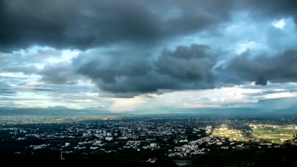 Moving storm clouds on sky. — Stock Video