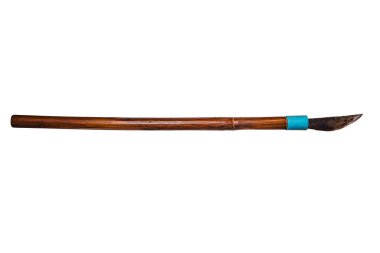 Bambu saplı Vintage bıçaklar.