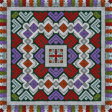 Soyut çiçek Dürbünü veya sonsuz desen.