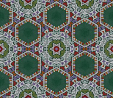 Soyut çiçek Dürbünü veya sonsuz desen.