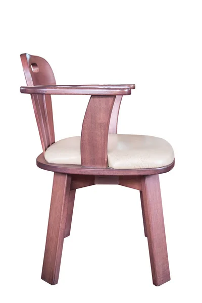 Fauteuil en bois isolé . — Photo