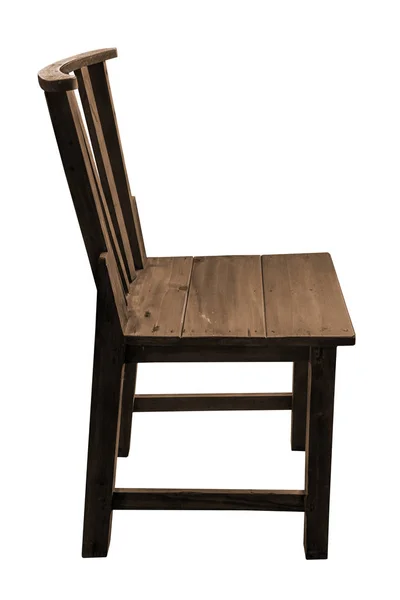 Dřevěná židle, samostatný. — Stock fotografie
