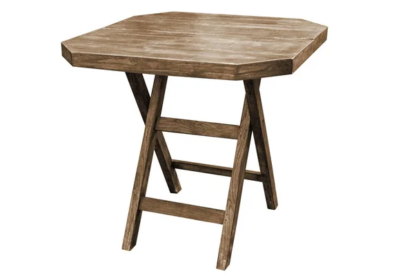 Mesa plegable de madera . — Foto de Stock