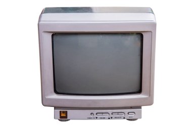 Retro eski televizyon izole.