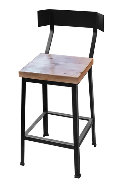 Moderní dřevěná židle, samostatný. — Stock fotografie