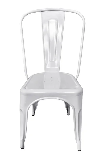 Krzesło stali na białym tle. — Zdjęcie stockowe