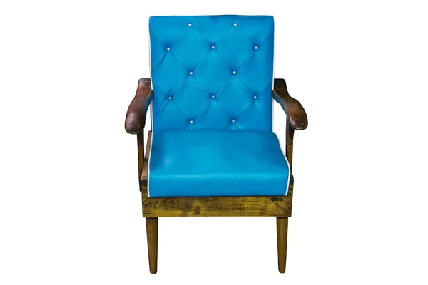Houten fauteuil geïsoleerd. — Stockfoto