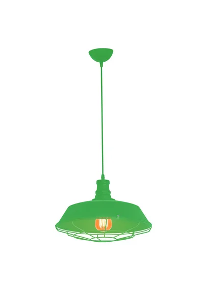 Verde lámpara colgante aislada —  Fotos de Stock