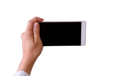 El ile akıllı telefon.