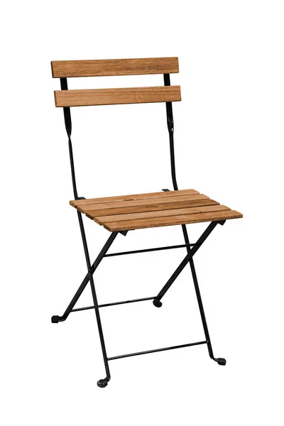 Dřevěná skládací židle. — Stock fotografie