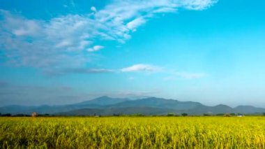 Zaman atlamalı hareket beyaz bulutlar.