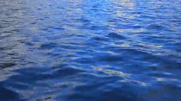 Blue Water Ripple Background Great Background Movie Credits Video — Stock Video