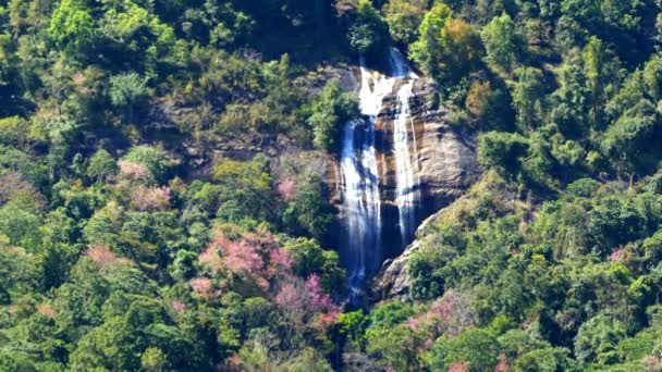 Siribhume Cascata Doi Inthanon Chiang Mai Thailandia Più Famoso Bella — Video Stock