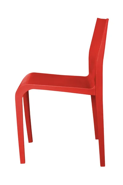 Chaise rouge isolée . — Photo