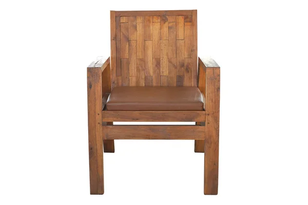 Fauteuil en bois isolé . — Photo