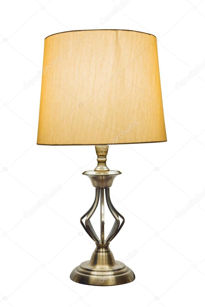 Table lamp isolated.
