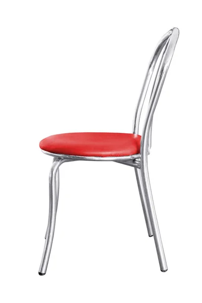 Stainless steel chair isolated. — Stock Photo, Image
