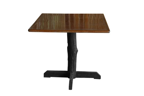 Table en bois isolée . — Photo