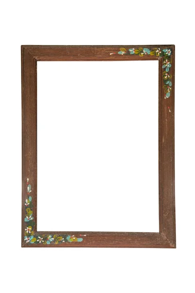 Vintage Wooden frame isolated. — Stock Photo, Image