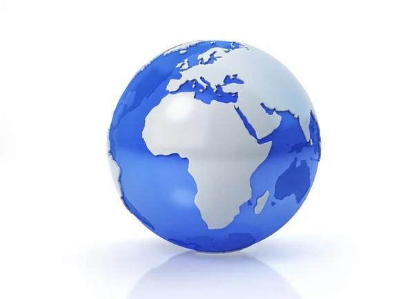 Earth globe stylized. Africa and Europe view. — Stock Photo, Image