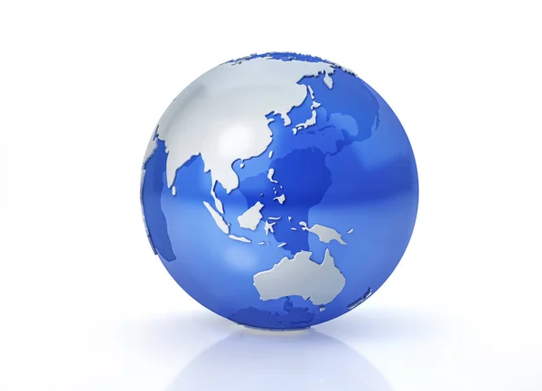 Earth globe stylized. Oceania view. — Stock Photo, Image