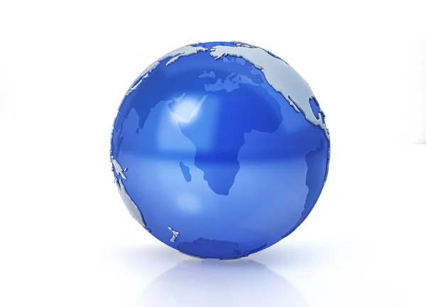 Earth globe stylized. Pacific view. — Stock Photo, Image