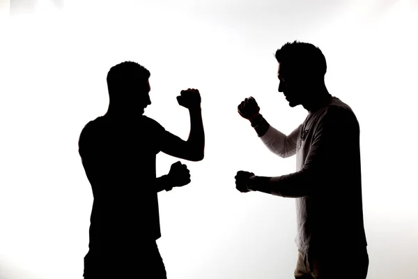 Young people practicing the sport of boxing — Stock Photo, Image